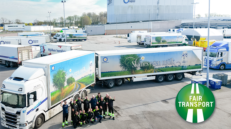 Skånemejerier certifierar sina transporter i Fair Transport