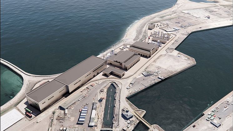An artist’s impression of the proposed Quantafuel Sunderland plant.