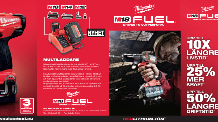 Milwaukee M18 FUEL broschyr