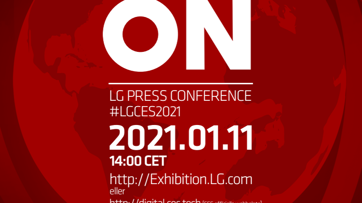 Inbjudan till LG Electronics presskonferens på CES 2021