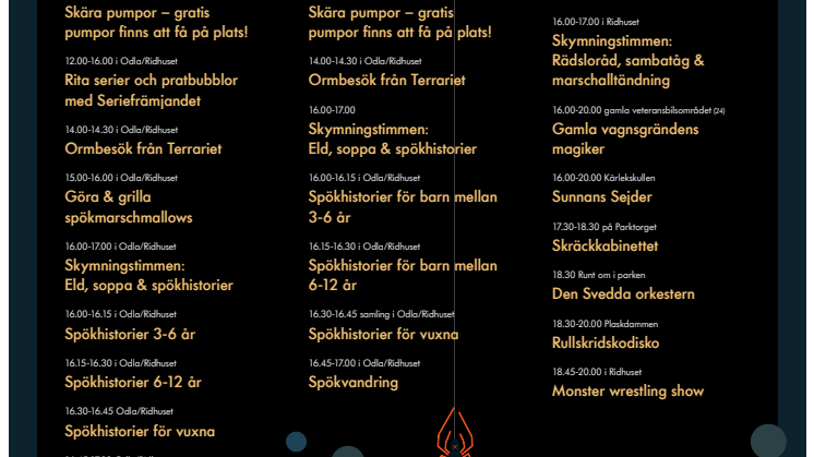 Skräckveckans program 2019 