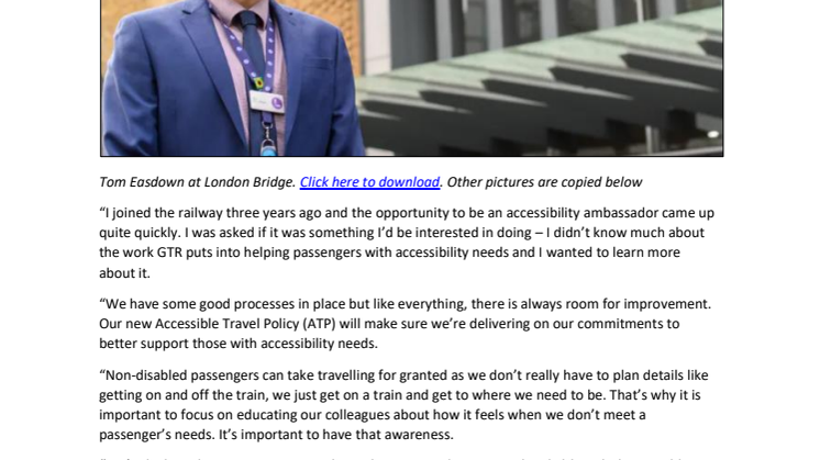Accessibility Ambassador Tony Easdown