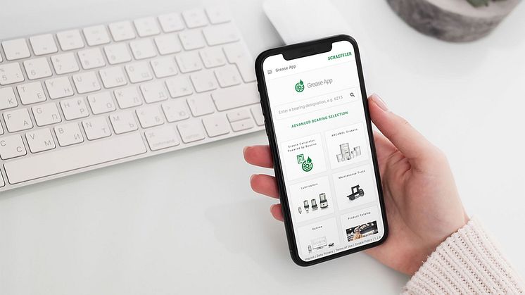 Grease app from Schaeffler