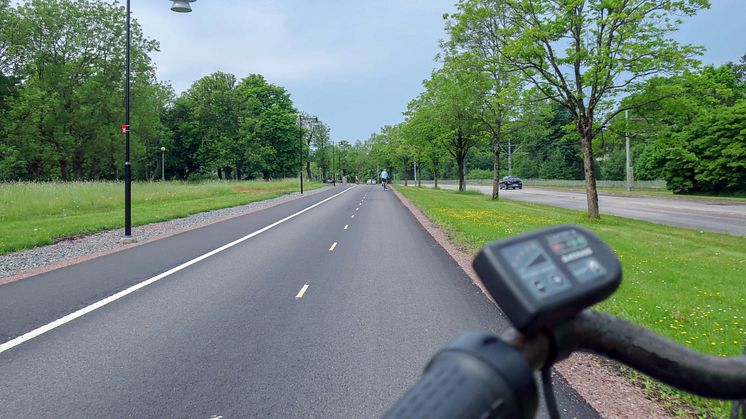 De senaste åren har nya, breda pendlingscykelbanor byggts på flera håll i Göteborg. Bild: Göteborgs Stad