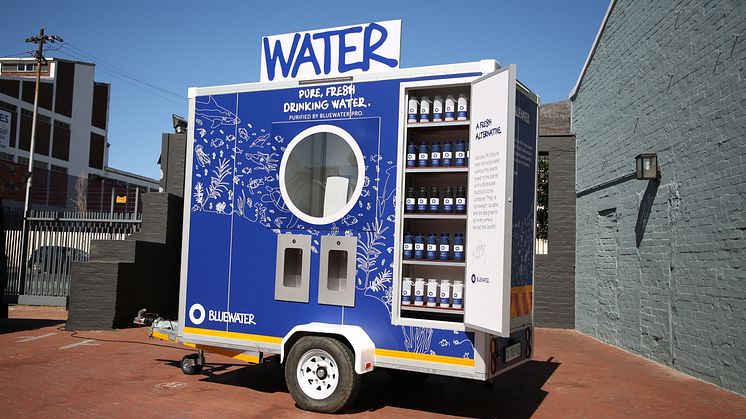 The Bluewater Mobile is a compact and durable unit that can be placed in just about any location to offer up to 2,000 litres of pure, chilled drinking water (still and sparkling) dispensed at a rate of up to five litres per minute.