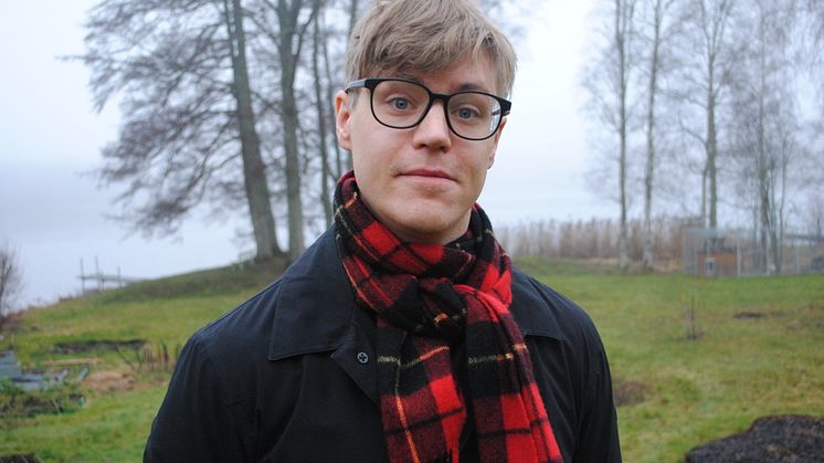 Tim Berndtsson, doktor vid litteraturvetenskapliga institutionen vid Uppsala universitet