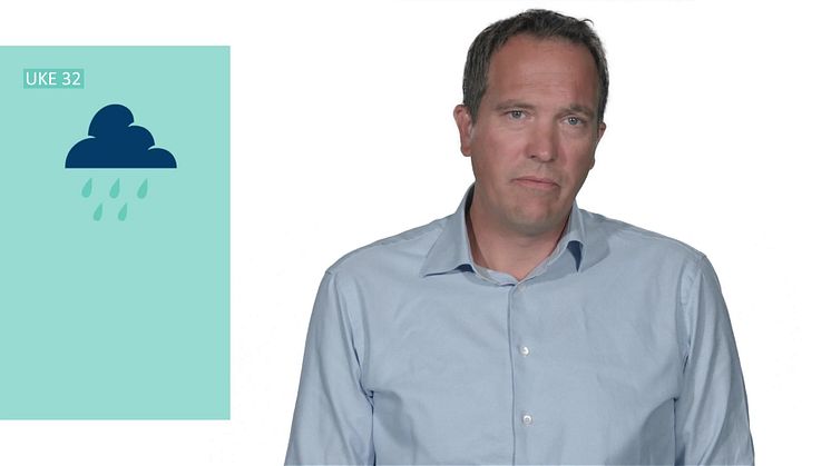 Regnet faller – strømprisen faller