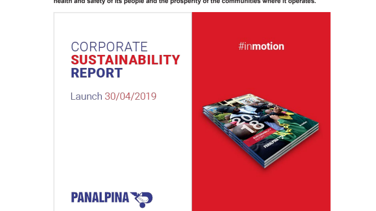 Panalpina’s sustainability performance in 2018 sets new records