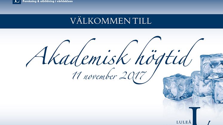 Pressinbjudan Akademisk högtid 2017