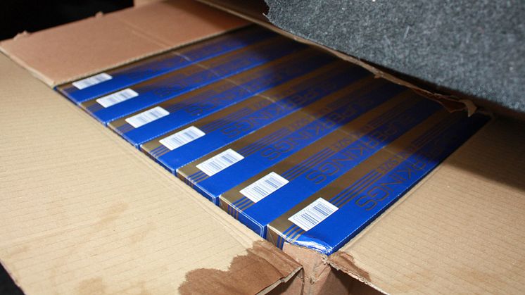 Op Kathmandu cigarettes in boxes seized by HMRC