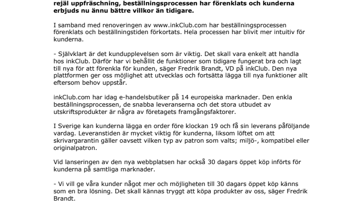 Nyrenoverat! inkClubs nya e-handelsbutik har öppnat