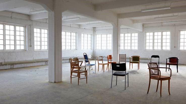 Interiör från fabriken.