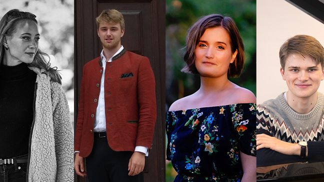 Barbara Prager, Lucas Pellbäck, Julia Ekström och Johannes Bolmvall.