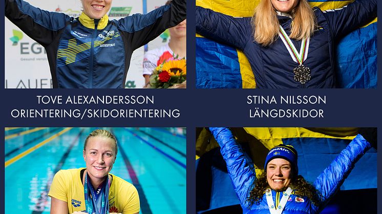 Nominerade Årets Kvinnliga Idrottare Idrottsgalan 2020  Foto: Mårten Lång/Skogssport, Bildbyrån
