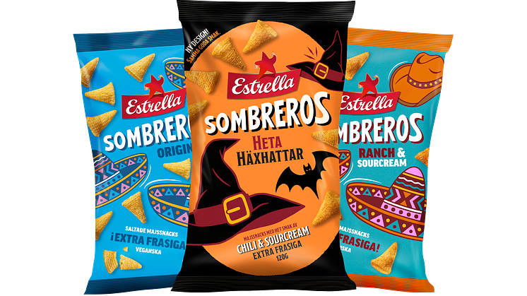 Estrellas Heta Häxhattar Chili & Sourcream är tillbaka hösten 2021
