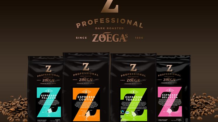 Zoégas Espresso sortiment med överskådlig design