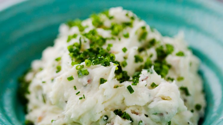 Månadens recept i februari - Potatispuré smaksatt med bacon och gräslök