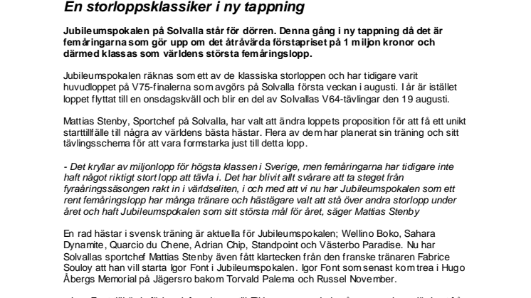 En storloppsklassiker i ny tappning