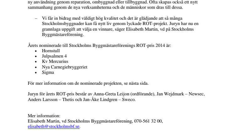 De tävlar om årets ROT-pris