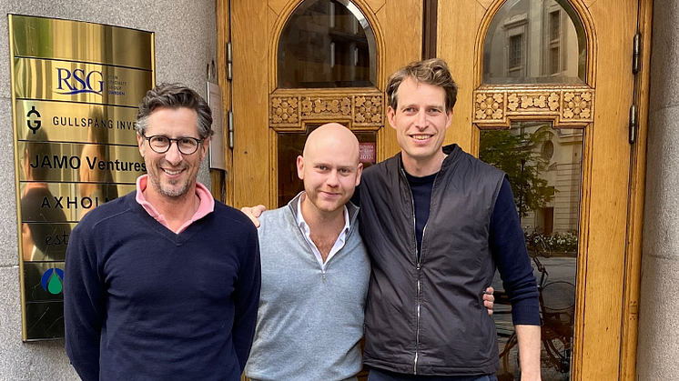 Carl Bäcklund (N!CK’S), Alfred Karlsten (Pollux Capital) och Gustaf Brandberg (Gullspång Invest)