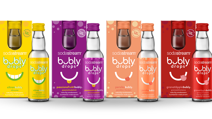SodaStream lanserar smakerna BUBLY DROPS™