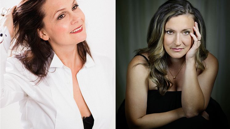 Hovsångerskan Anna Larsson och pianisten Francisca Skoogh.
