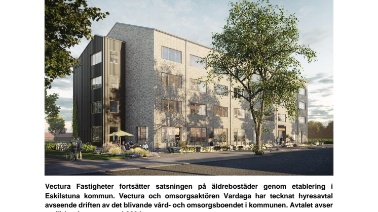 Vectura Fastigheter uppför vård- och omsorgsboende i Eskilstuna