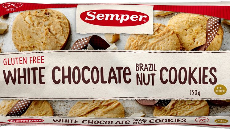 Glutenfria cookienyheter från Semper