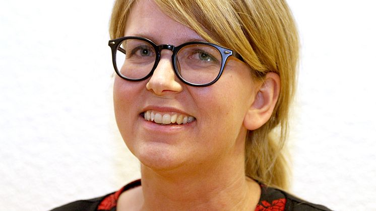 Sara Viklund, svensklärare, Strömbackaskolan.  Foto: Helene Markström