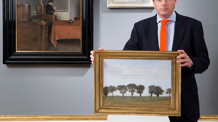 Frederik Bruun Rasmussen with works by Vilhelm Hammershøi