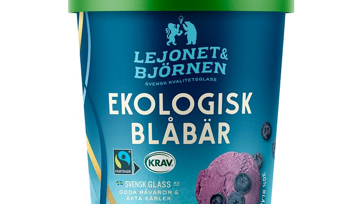 Ekologisk Blåbär glass Lejonet&Björnen