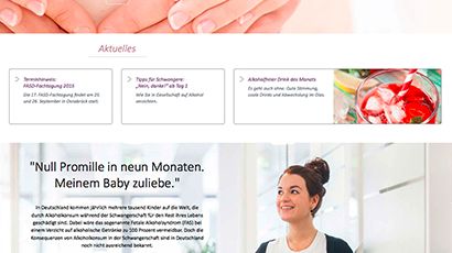 Neuer Internetauftritt für die Aufklärungskampagne "Mein Kind will keinen Alkohol"