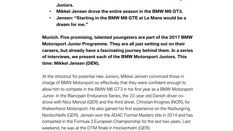 An interview with Mikkel Jensen