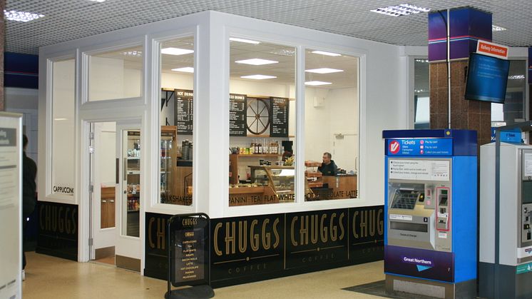 Chuggs coffee shop after the refurbishment