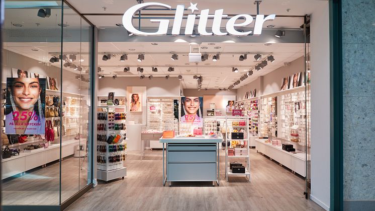 Glitter öppnar i Liljeholmstorget Galleria