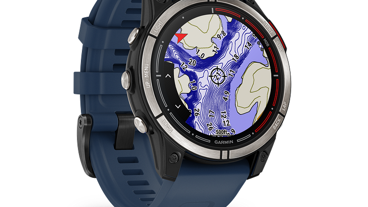 Garmin_quatix 7 Sapphire Amoled Titan_mit Wegpunktmarkierung (c) Garmin Deutschland GmbH