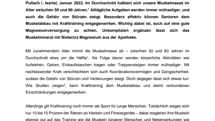 Pressemitteilung - Biolectra Magnesium - Was gegen Muskelschwund im Alter hilft.pdf