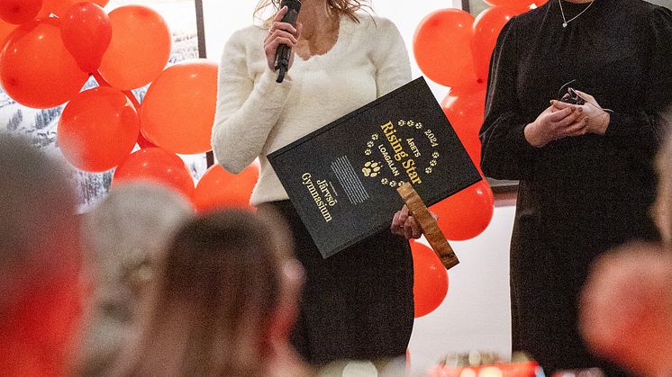 Järvsögymnasiet tar emot pris