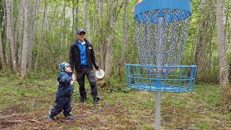 Invigning av Mockfjärds discgolfbana