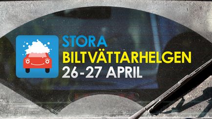 Stora Biltvättarhelgen 26-27 april - tvätta bilen miljövänligt