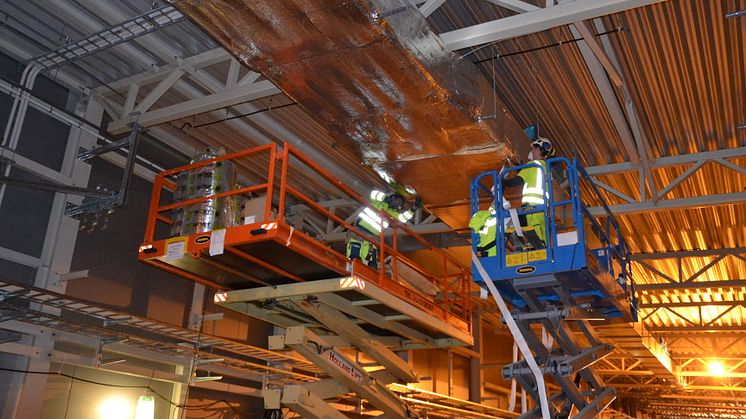 Reportage: Effektiv rör- och ventilationsisolering i glasull från ISOVER på ESS-projektet