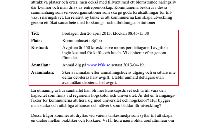 Tankesmedja: regional utveckling