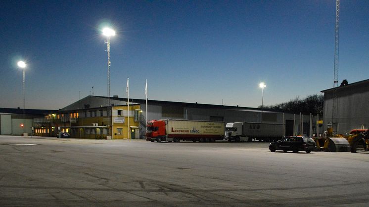 Sölvesborgs hamn miljösatsar med LED mastbelysning