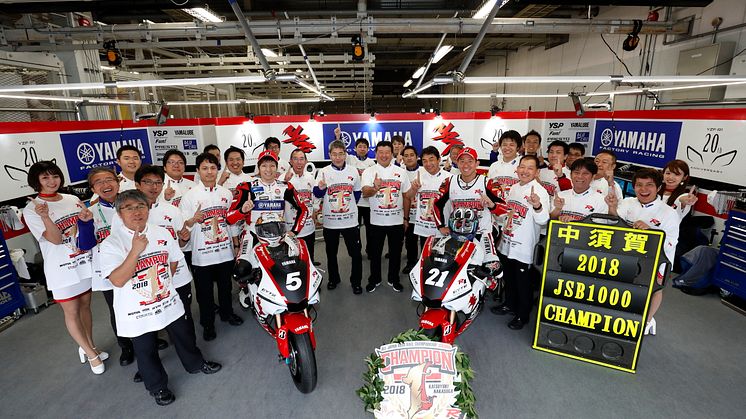 Katsuyuki Nakasuga Wins 8th All Japan JSB1000 Title and Adds Greater Glory to the YZF-R1’s 20th Anniversary