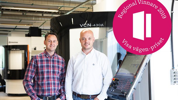 Arbetsledare Mathias Boltestam och vice VD Björn Henriksson