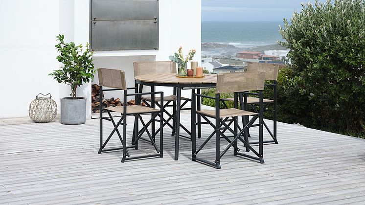 Outdoortisch TAGEHOLM, Outdoorklappstuhl NAGELSTI