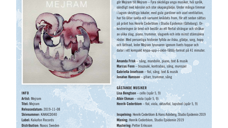 Ny musik! Bron mellan Göteborg och Nashville heter Mejram