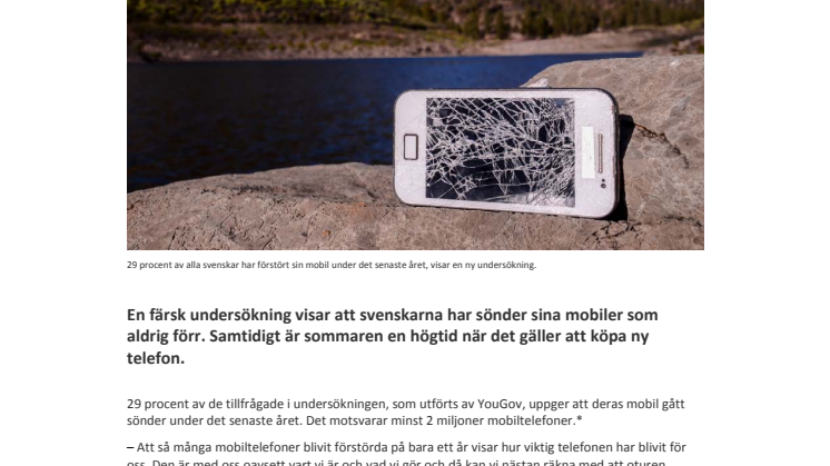 Svenskarna förstör över 2 miljoner mobiler varje år