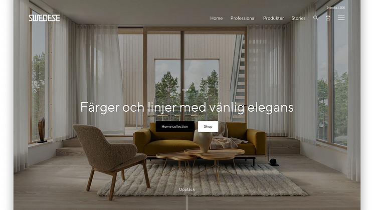 Nya swedese.se - startsida