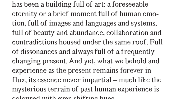 Full of Days – texts in the exhibition